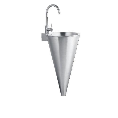 Stainless Steel Cone-Shaped Luxurious Wash Basin for Night Clubs