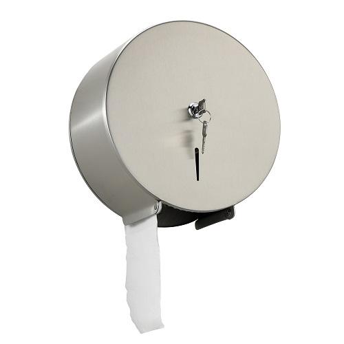 Stainless Steel Round Toilet Paper Roll Holder With Lock And Key