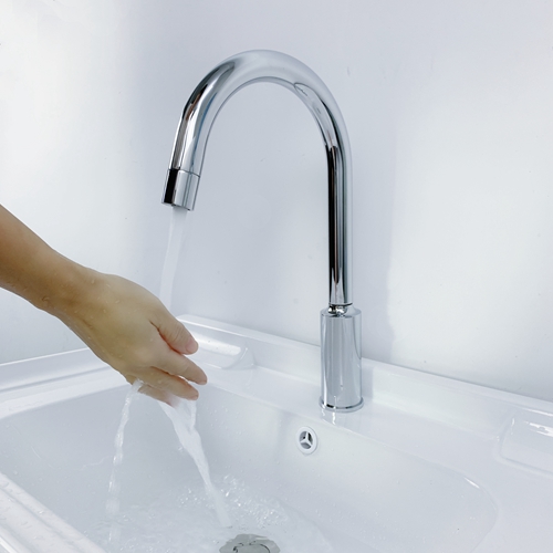 Touchless Solutions Auto Sensor Single Cold Faucet Commercial Water Tap 