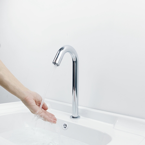 Hands Free Auto Sensor Single Cold Faucet Commercial Basin Tap