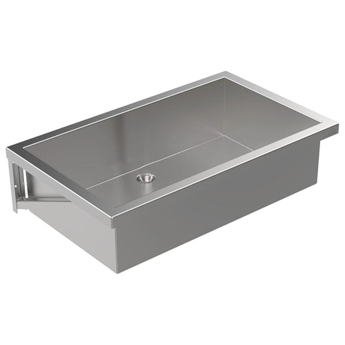 Commercial Wall Mounted 1000mm Stainless Steel Hand Washing Trough