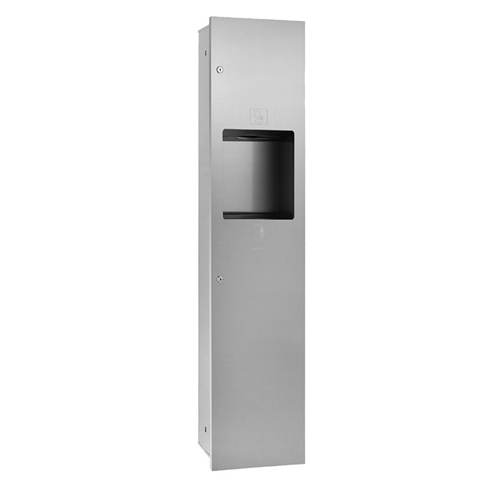 Sanitary Products Recessed 304 Stainless Steel Paper Towel Dispenser Waste Receptacle for Commercial Washrooms
