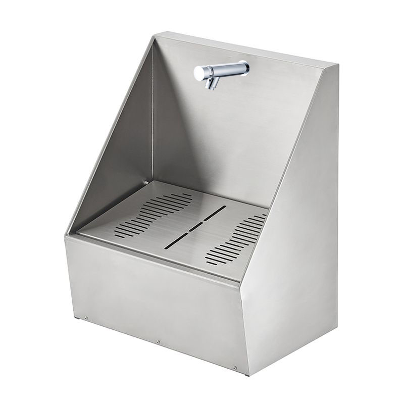 Superior Quality 304 Stainless Steel Wudu Foot Wash Troughs Single Station