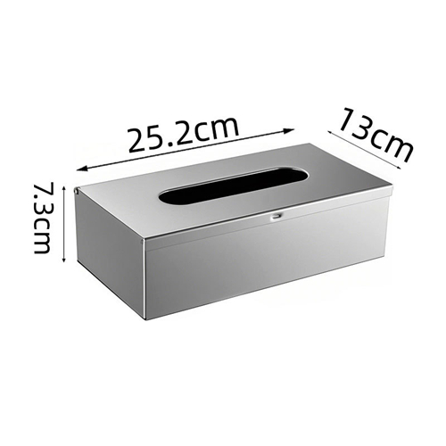 Stainless Steel Desktop Tissue Paper Box Dispenser