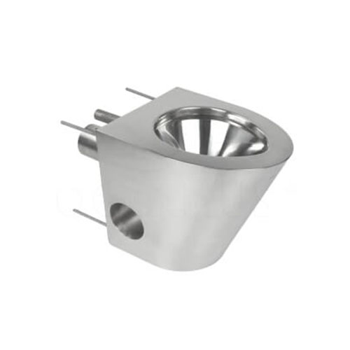 Vandal Resistant Wall Hung Heavy Duty 304 Stainless Steel Toilet