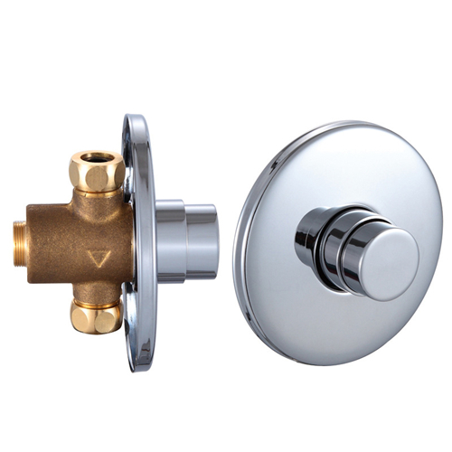 Single Cold Water Self Closing Time Flow Shower Control Brass Valve