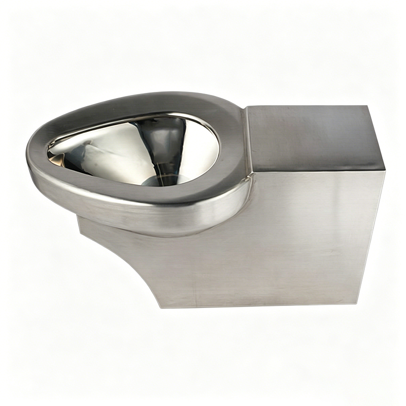 Vandal Resistant Stainless Steel Floor Standing Security Toilet for Prisons