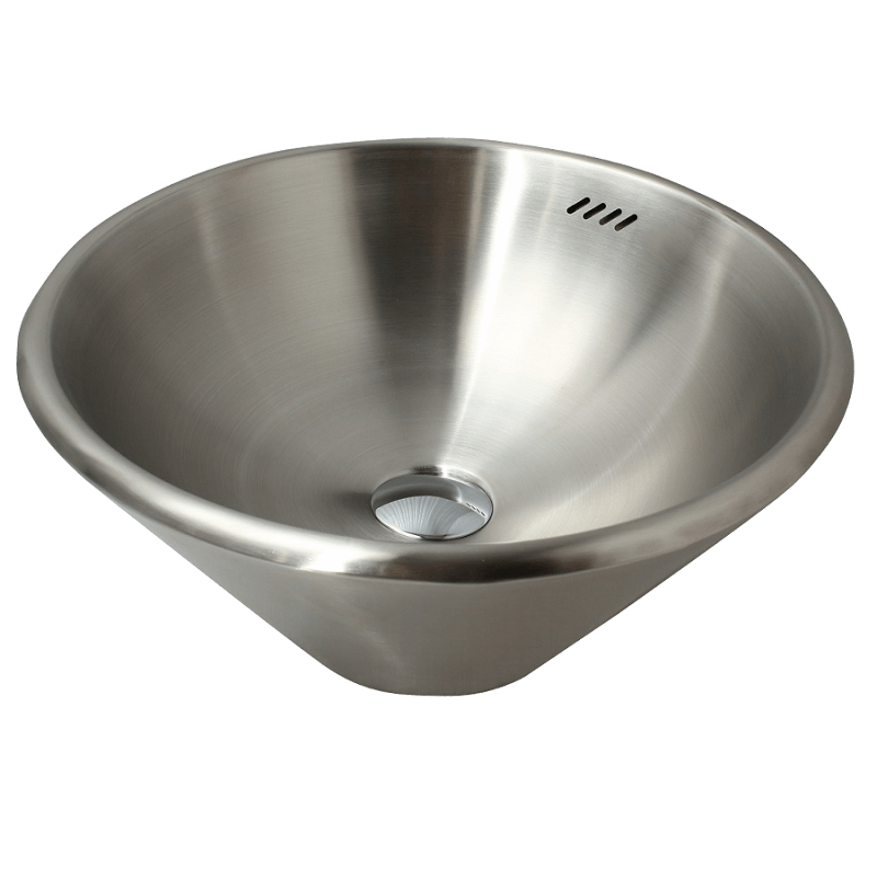 Fashion Style Stainless Steel Satin Finish Counter Wash Basin