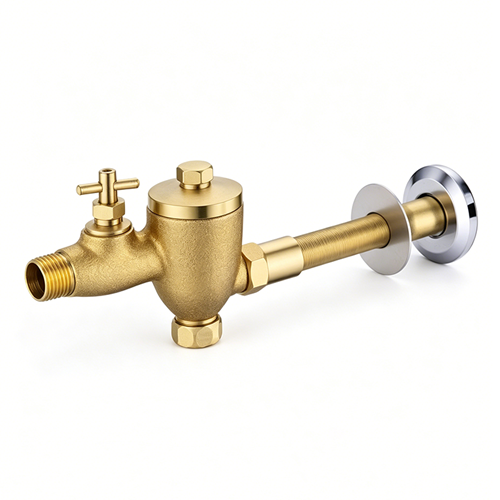 Conceal Mounted Manual Push Button Water Saving Brass Urinal Flush Valve