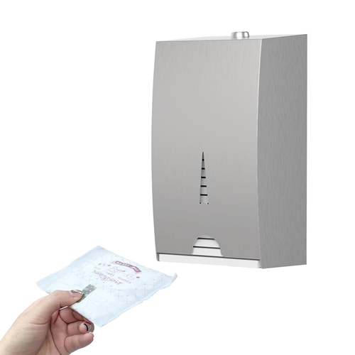 Stainless Steel Satin Finish Wall Mounted Sanitary Napkin Dispenser