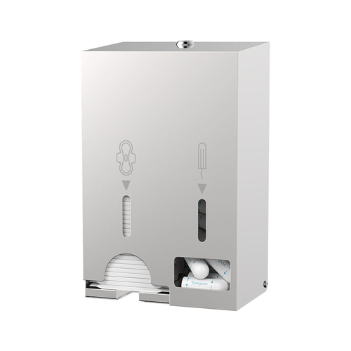 Commercial Grade Stainless Steel Wall Mounted Sanitary Napkin and Tampon Dispenser 