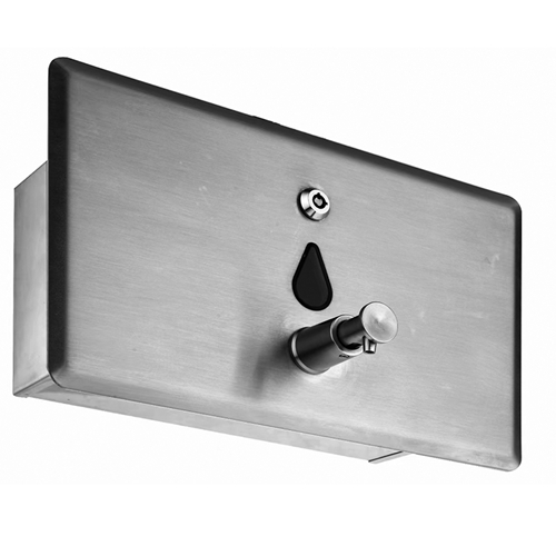 Washroom Accessories Recessed Mounted Satin Finish SUS304 Stainless Steel Liquid Soap Dispenser 1000ml