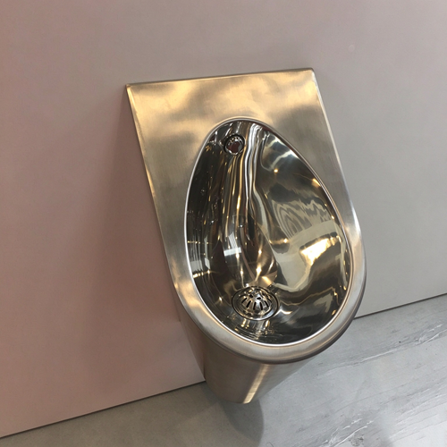Heavy-Duty 304 Stainless Steel Wall-Hung Urinal for Commercial Washrooms